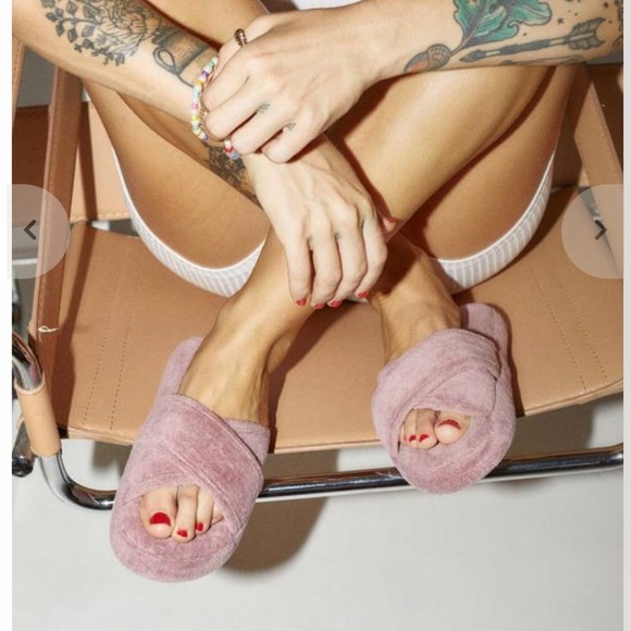 Skin Dusty Orchid Kyoto Slide‎ Slippers NWT - Picture 1 of 8